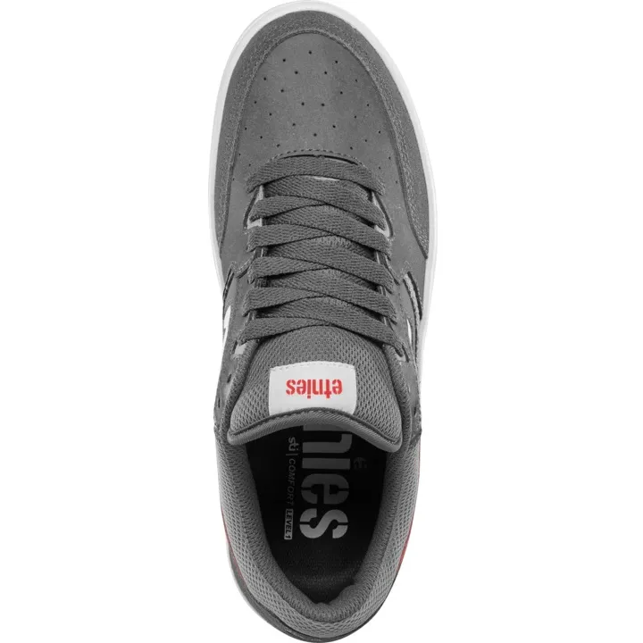 Etnies Loot Grey Light Grey Red Mens Skate Shoes [Size: US 10]