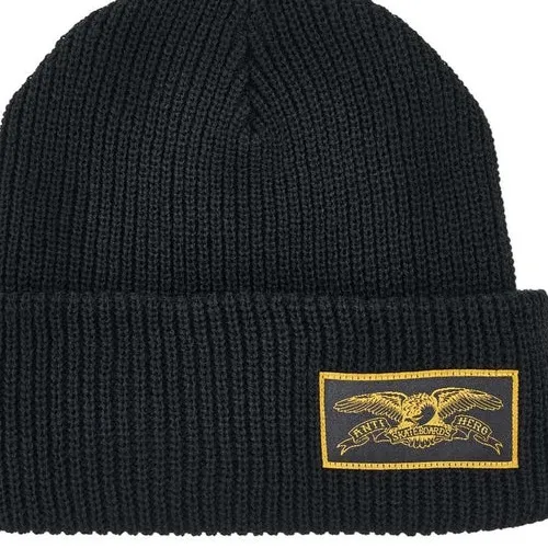 Anti Hero Stock Eagle Label Black Beanie