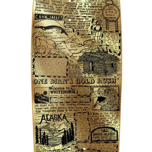 Heroin Craig Questions Gold Rush 10.0 Skateboard Deck