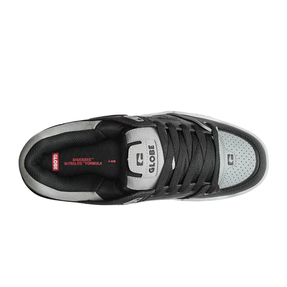 Globe Fusion Black Steel White Mens Skate Shoes [Size: US 9]