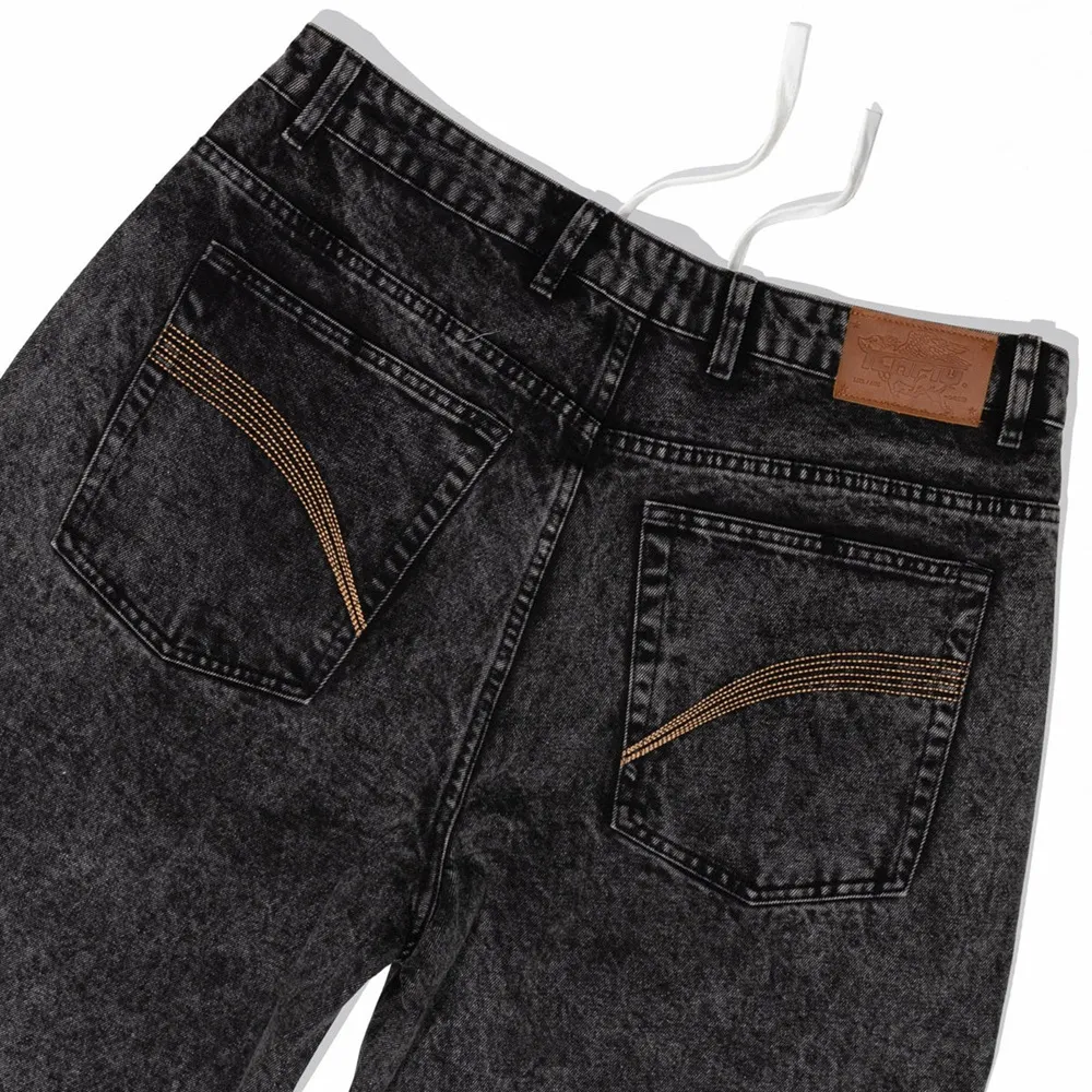Ichpig Pigasus Washed Black Denim Jeans