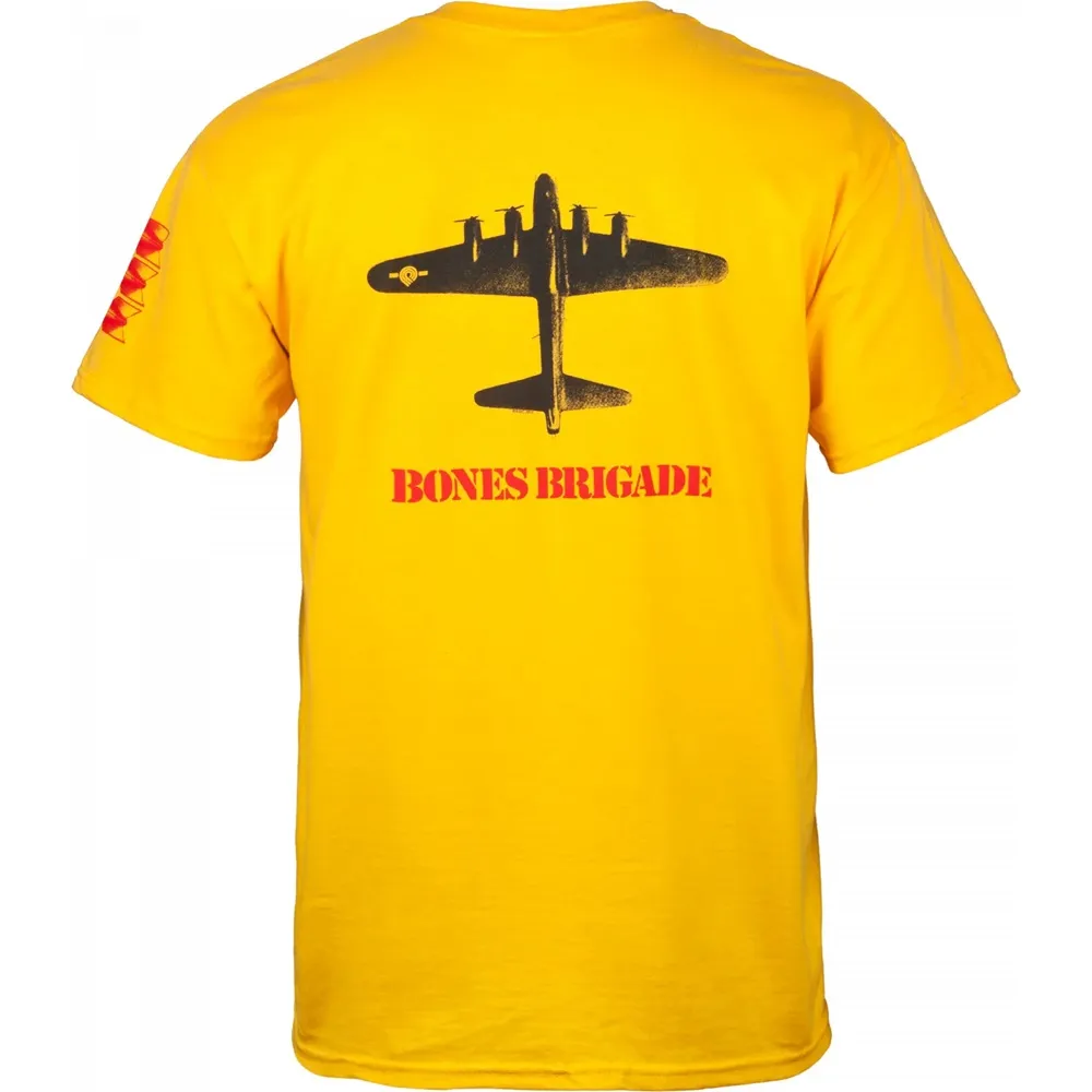Powell Peralta Bones Brigade Bomber Gold T-Shirt