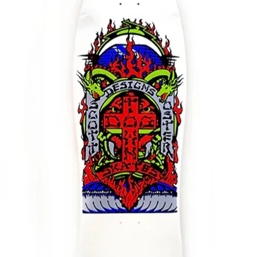 Dogtown Scott Oster 80s Reissue Gloss White Blue Pearl Full Dip 10.3 Skateboard Deck