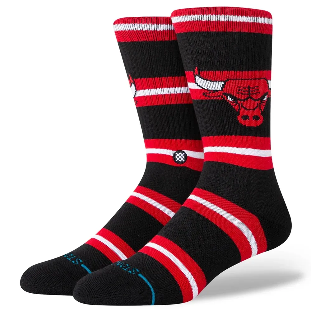 Stance Prep Chicago Bulls Black Large Mens Socks