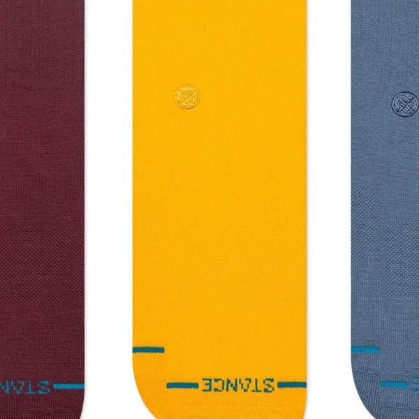 Stance Icon 3 Pack Wine Large Mens Socks