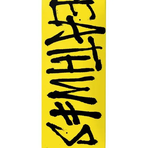 Deathwish OG Deathspray Black Yellow 8.0 Skateboard Deck