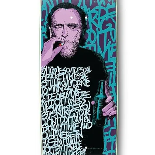 Strangelove Charles Bukowski Madness 8.625 Skateboard Deck