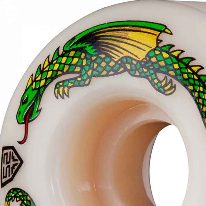Powell Peralta Dragon Formula White 93A 52mm x 30mm Skateboard Wheels