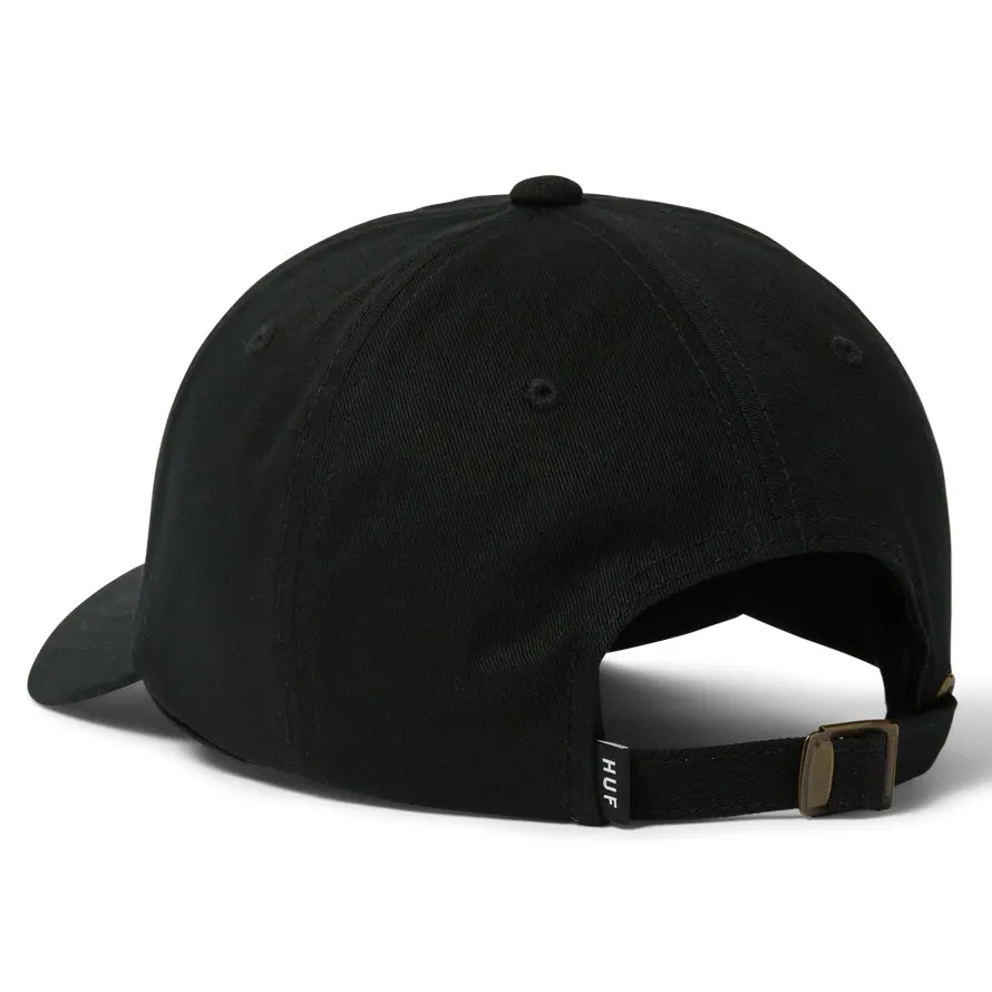HUF Megablast Multi 6 Panel Curved Visor Black Hat