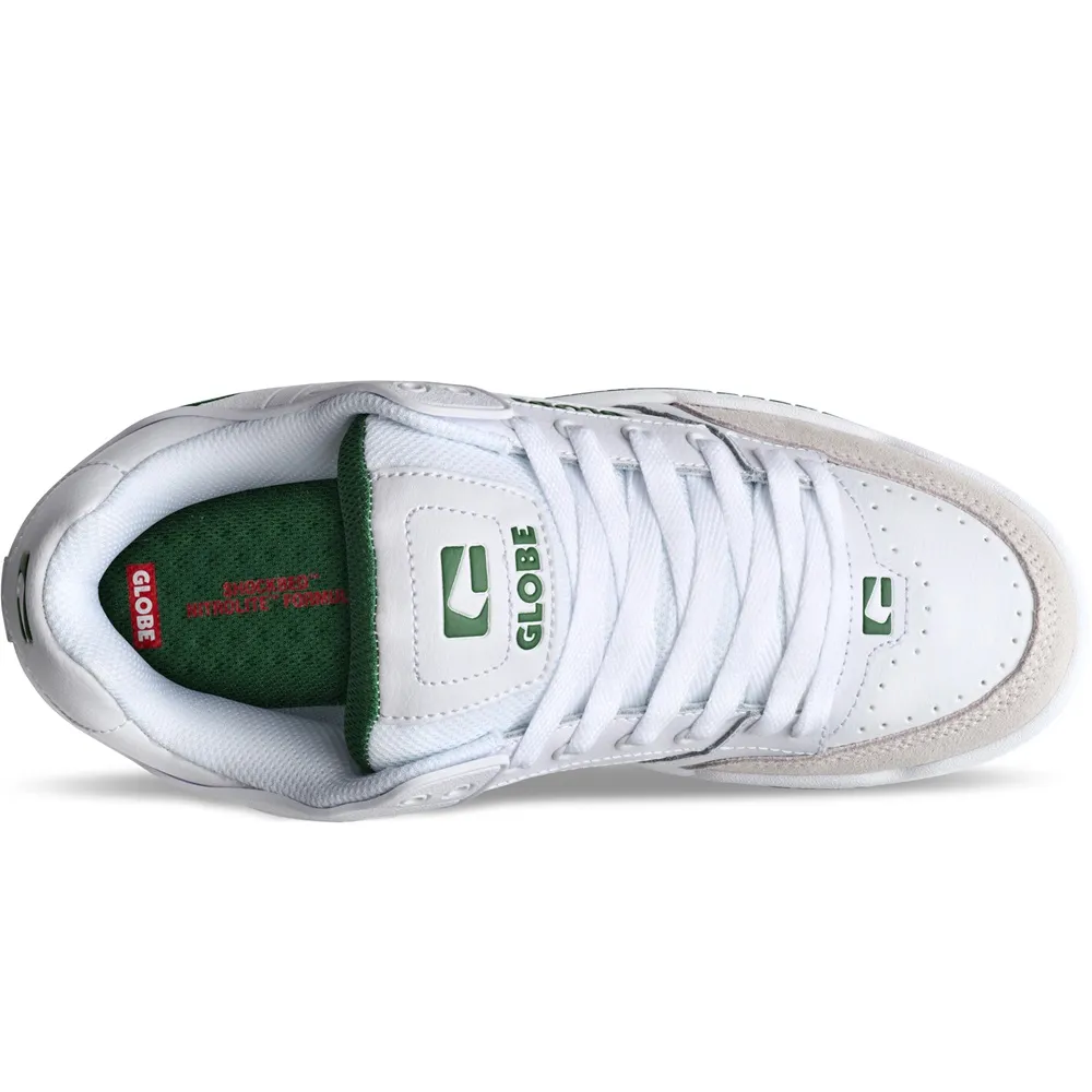 Globe Tilt White Green Mens Skate Shoes