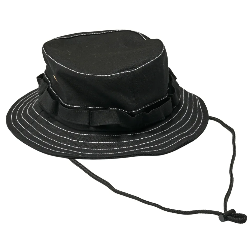 XLarge Italic Black White Boonie Hat