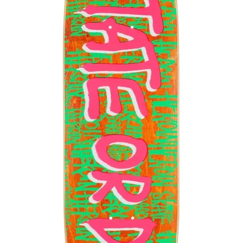 Heroin Mutate Or Die Team Orange 8.7 Skateboard Deck