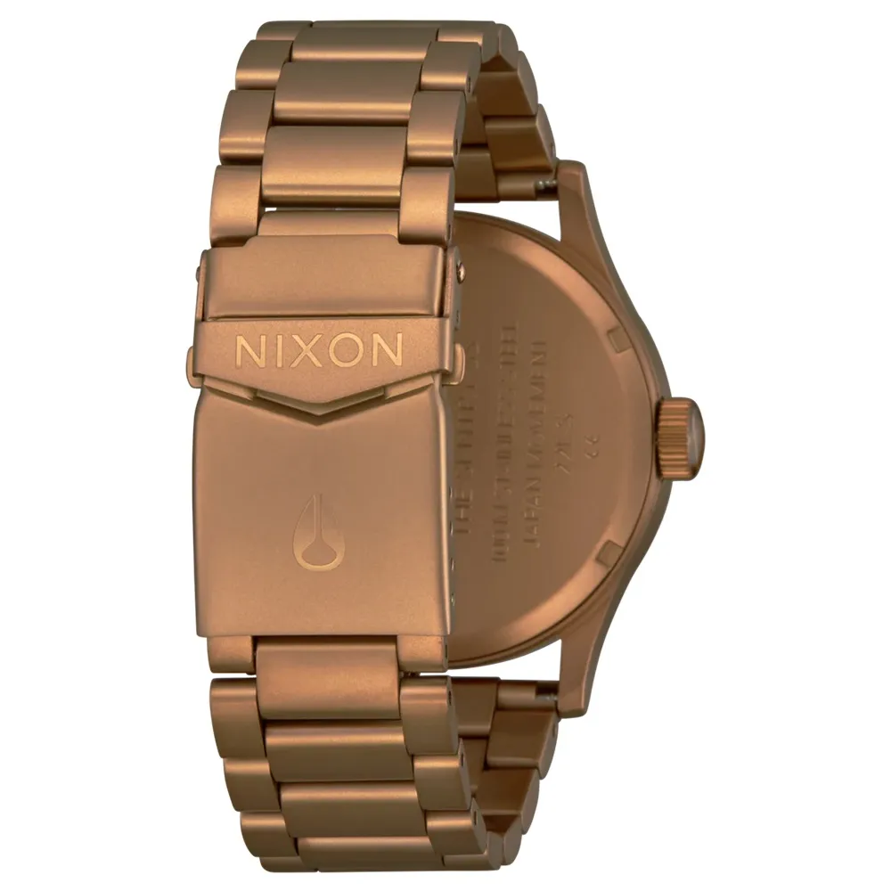 Nixon Sentry Stainless Steel Bronze Black Watch