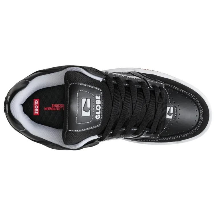 Globe Tilt Black White Stitch Mens Skate Shoes