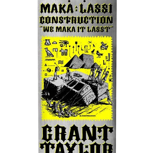 Anti Hero Grant Makalassi Construction Silver DBX 8.5 Skateboard Deck