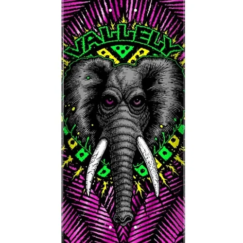 Powell Peralta Flight Vallely Elephant Pink Foil Shape 244W Twin 8.63 Skateboard Deck
