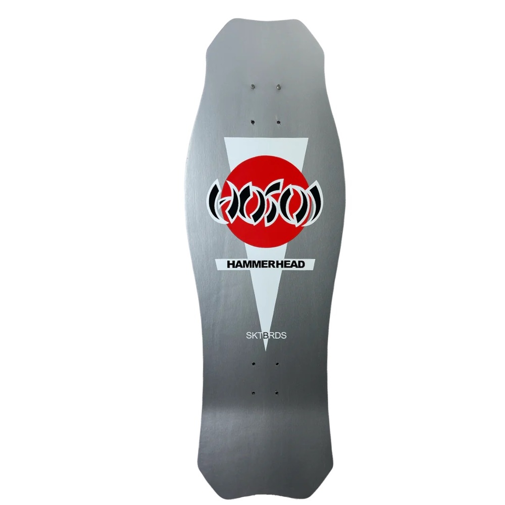 Hosoi Hammerhead Double Take Gold Silver Dip Reissue Skateboard Deck Gripped