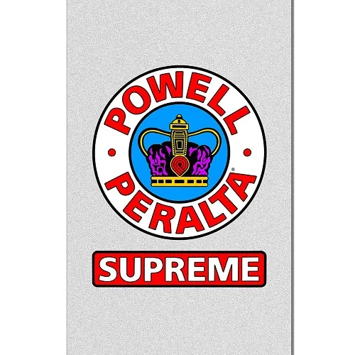 Powell Peralta Supreme Clear 10.5 x 33 Skateboard Grip Tape Sheet