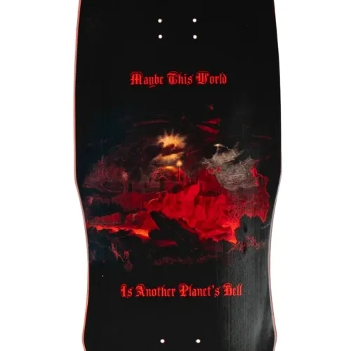 Welcome Depths On Dark Lord Red Dip 9.75 Skateboard Deck