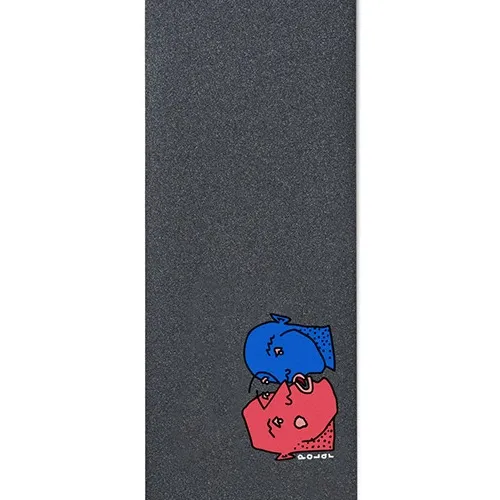 Polar Skate Co Kissing Heads Red Blue 9 x 33 Grip Tape Sheet