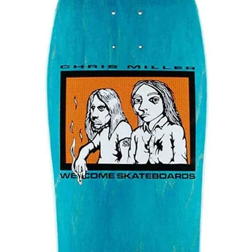 Welcome Miller Couple On Crossbone Blue 10.0 Skateboard Deck