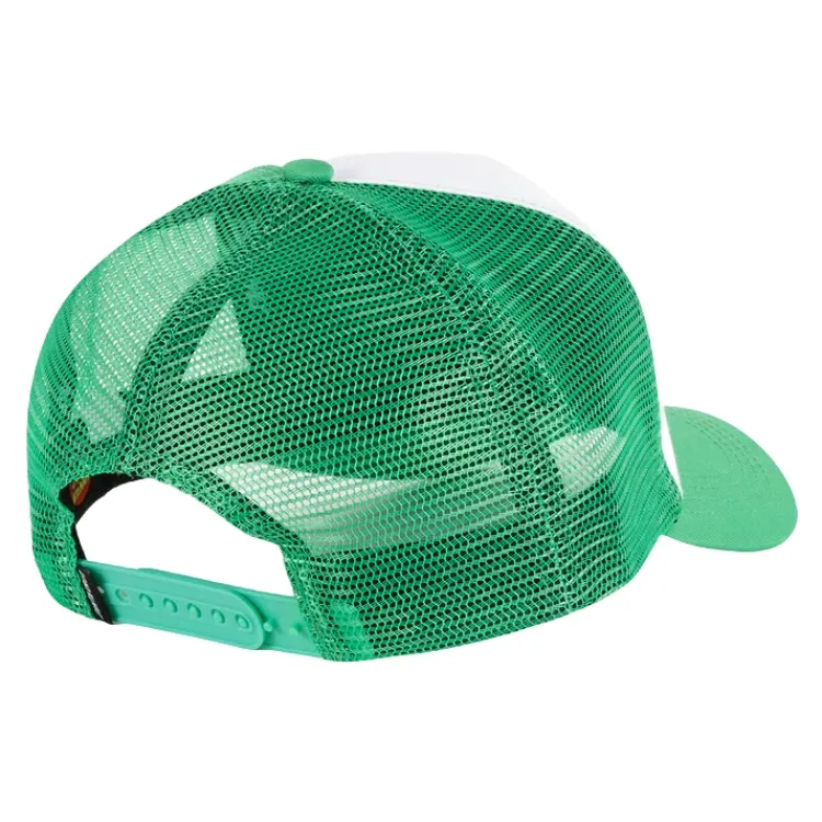 Santa Cruz Eyegore Strip Light Green Trucker Hat