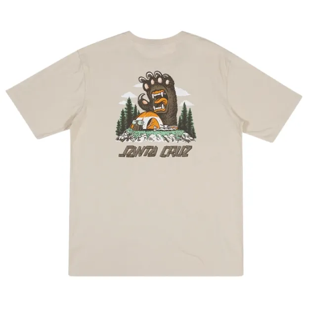 Santa Cruz Screaming Grizzly Natural T-Shirt
