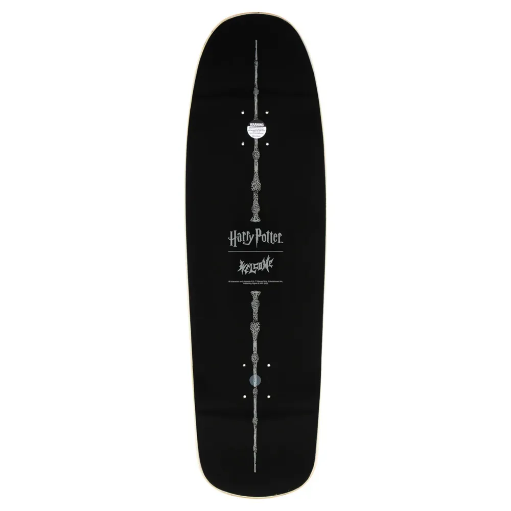 Welcome X Harry Potter Arrival On Slappy Slap Black Gold Foil 9.75 Skateboard Deck