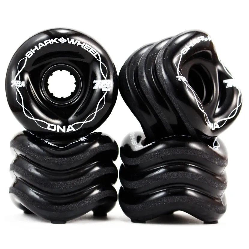 Shark DNA Black 78a 72mm Skateboard Wheels