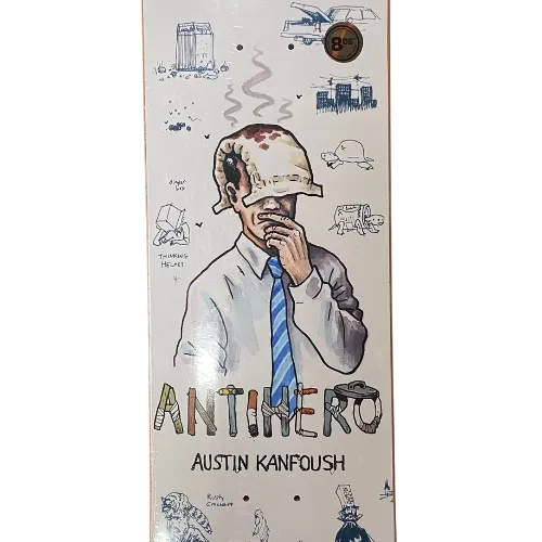 Anti Hero Recycling Kanfoush Orange 8.06 Skateboard Deck