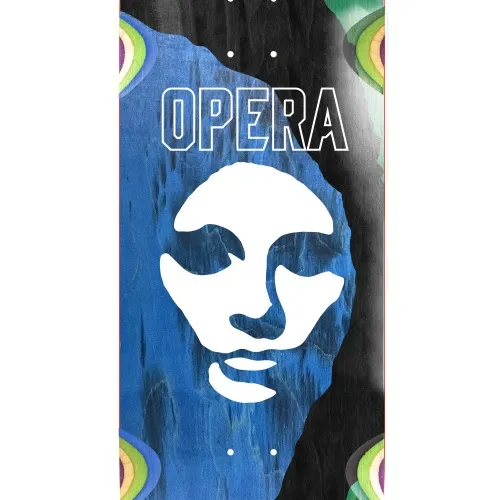 Opera Triple Torn Mask Blue Black Green 10.0 Skateboard Deck