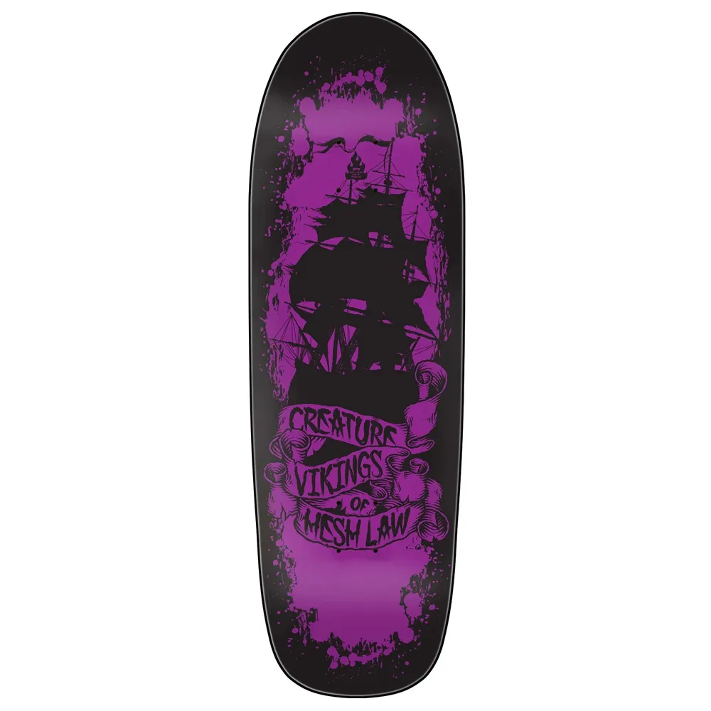 Creature Team Vikings Of The Hesh Law XX Pro 9.55 Skateboard Deck