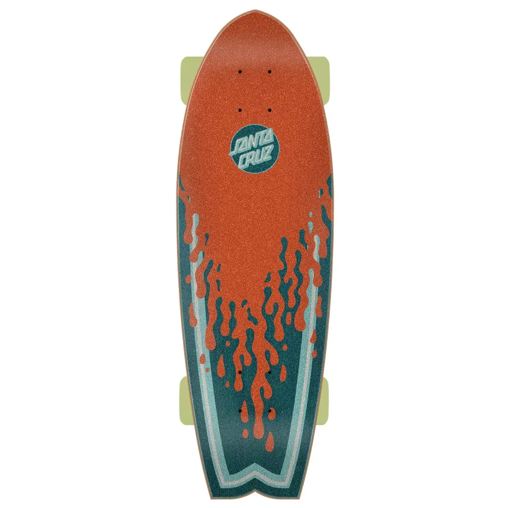 Santa Cruz Dead Shark 27.7 Shaped Cruiser Skateboard