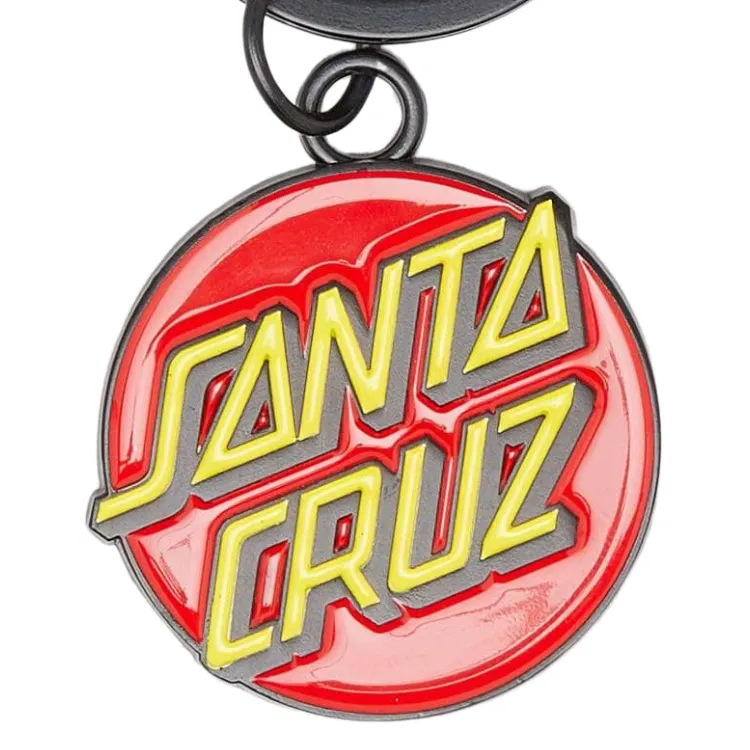 Santa Cruz Classic Dot Red Keyring