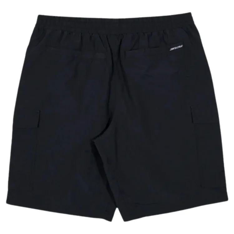 Santa Cruz MFG Dot Badge Black Cargo Shorts