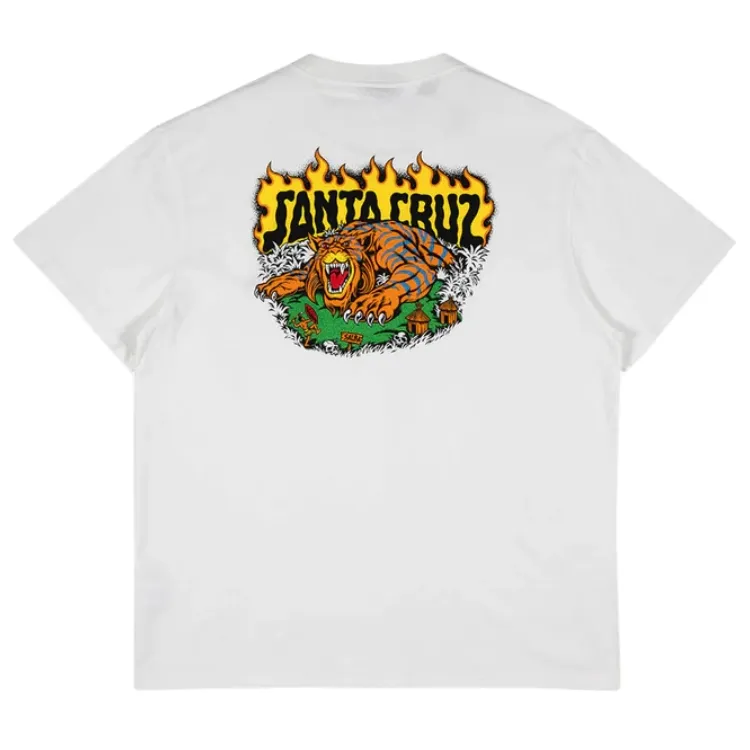 Santa Cruz Salba Tiger Redux Off White T-Shirt