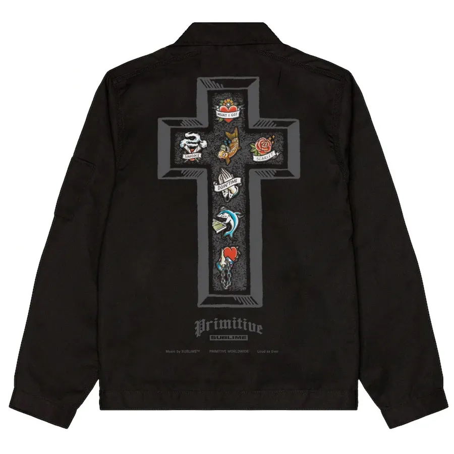 Primitive X Sublime Memory Black Zip Jacket