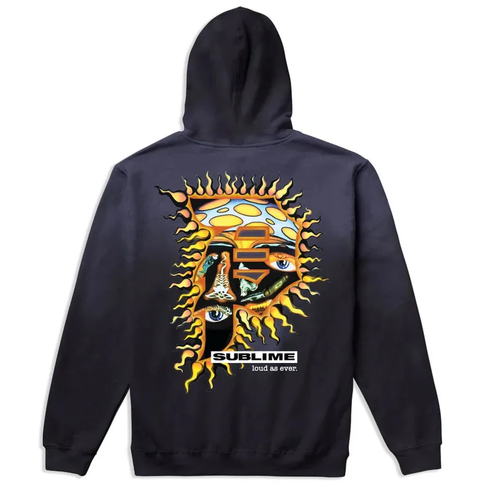 Primitive X Sublime Dirty P Sun Black Hoodie