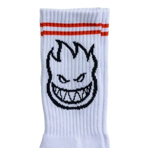 Spitfire Bighead White Red Black 1 Pair Mens Socks