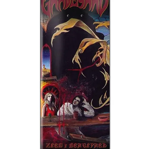 Zero X Graveyard Self Titled Black Red 8.25 Skateboard Deck