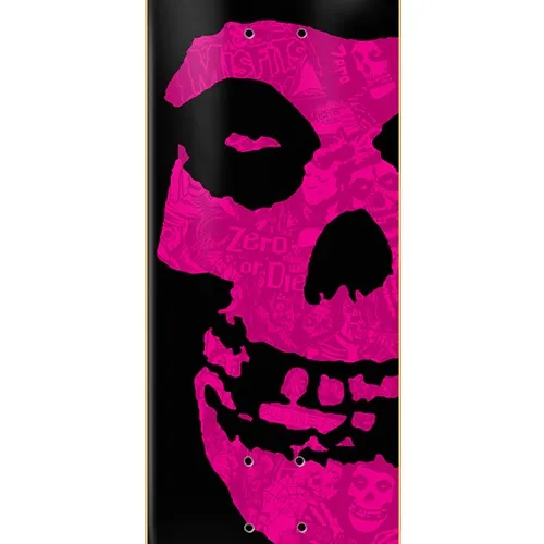 Zero Misfits Fiend Skull Pink 8.25 Skateboard Deck