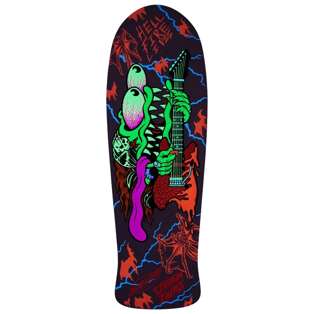 Santa Cruz X Stranger Things Meek Slasher Eddie Reveal 10.1 Skateboard Deck