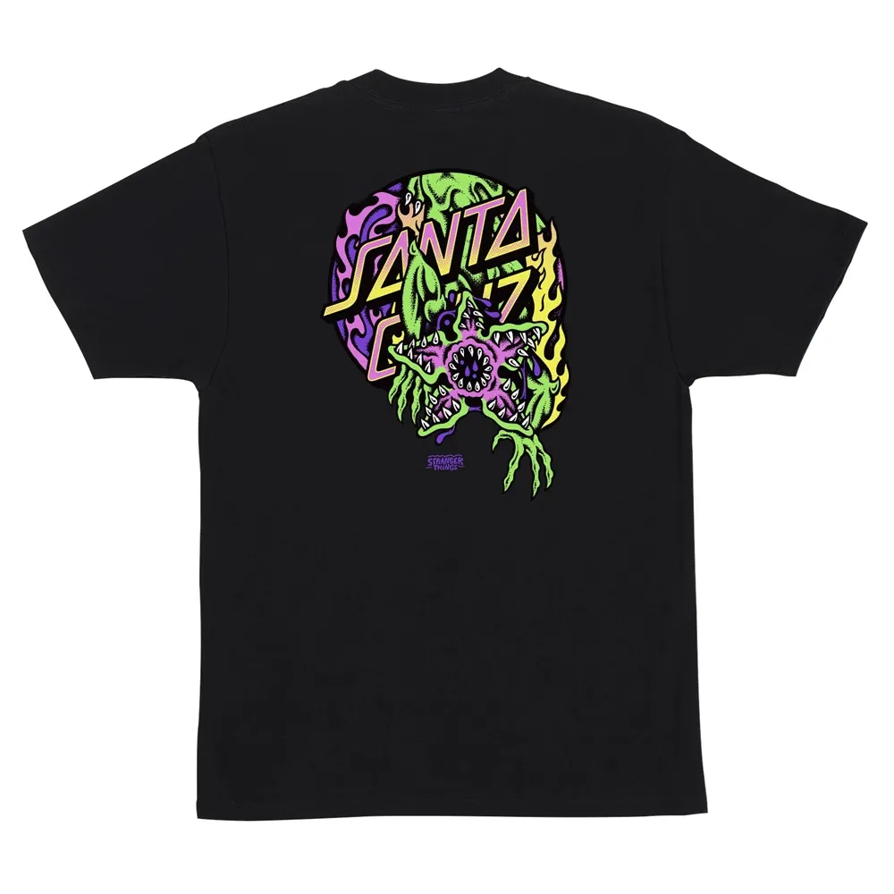 Santa Cruz X Stranger Things Demogorgon Dot Black T-Shirt