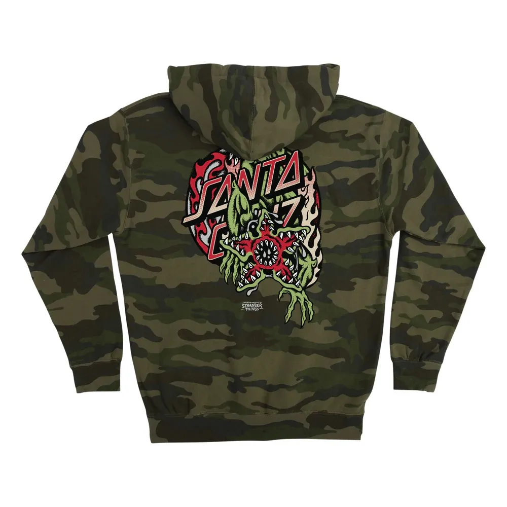 Santa Cruz X Stranger Things Demogorgon Dot Forest Camo Hoodie