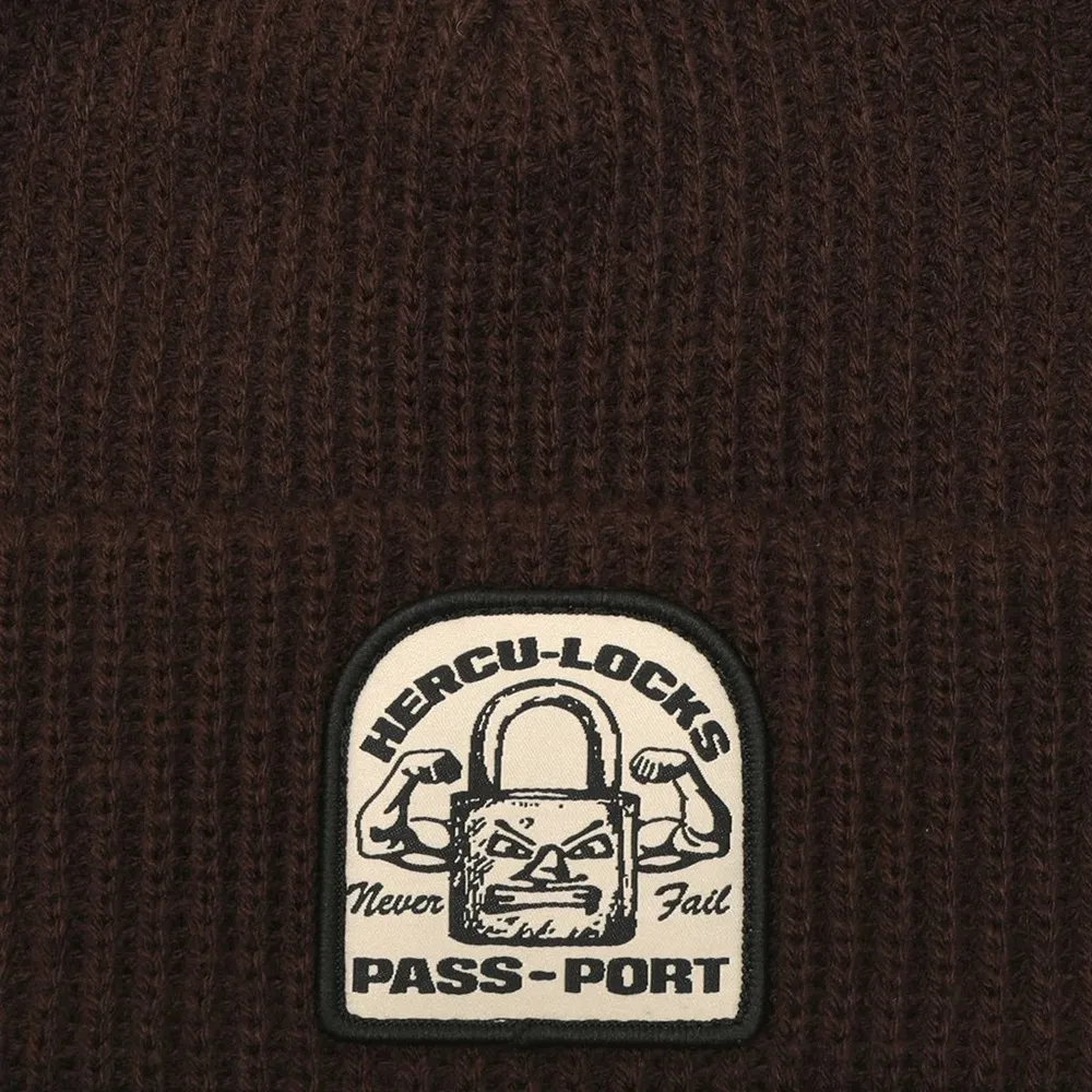 Passport Hercu Locks Dark Choc Beanie
