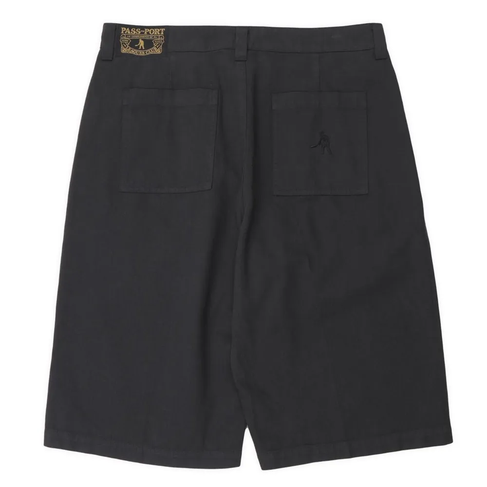 Passport Herringbone Leagues Club Vintage Black Shorts