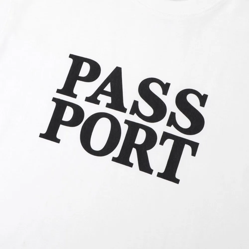 Passport Official Stacked White T-Shirt