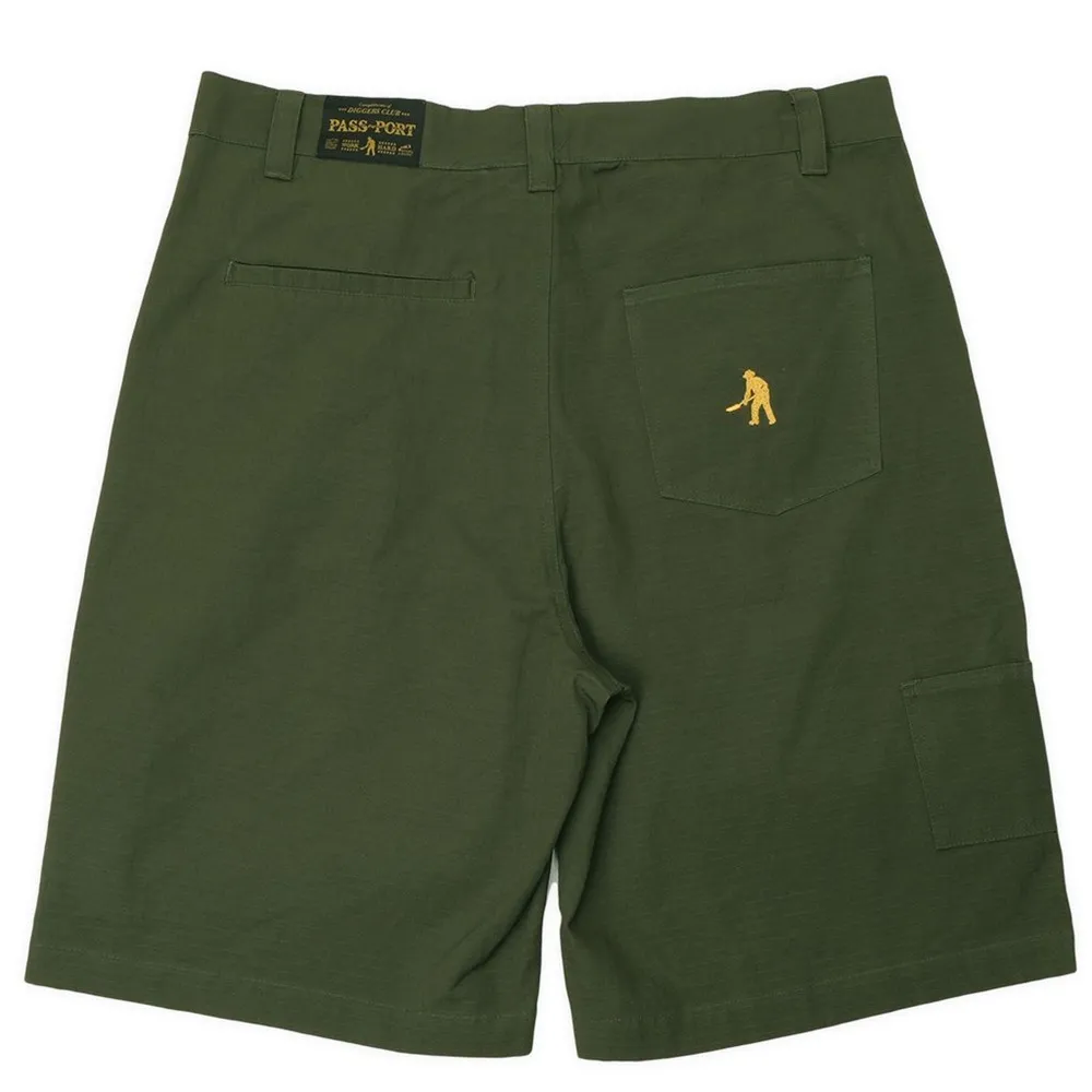 Passport Ripstop Double Knee Diggers Club Dark Military Shorts