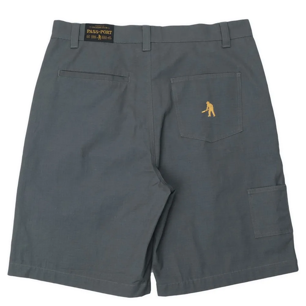 Passport Ripstop Double Knee Diggers Club Steel Blue Shorts