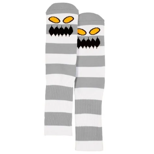 Toy Machine Monster Big Stripe Grey Socks